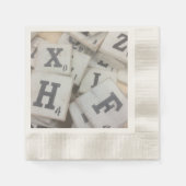 Alphabet Game Letter Tiles Serviette (Vorderseite)