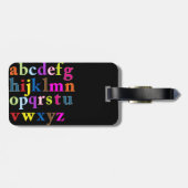 Alphabet Gepäckanhänger (Rückseite horizontal)