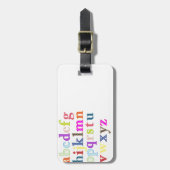 Alphabet Gepäckanhänger (Vorderseite vertikal)