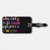 Alphabet Gepäckanhänger (Rückseite horizontal)