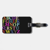 Alphabet Gepäckanhänger (Rückseite horizontal)