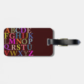 Alphabet Gepäckanhänger (Rückseite horizontal)