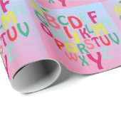Alphabet Geschenkpapier (Rolleneckpunkt)