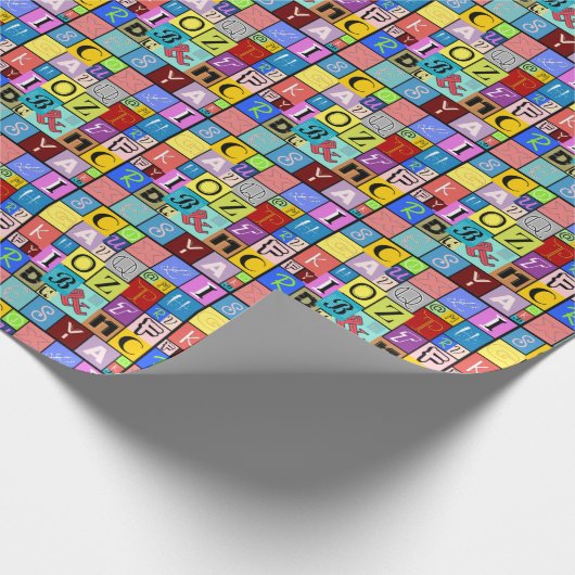 Alphabet Geschenkpapier (Ecke)