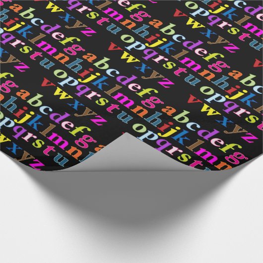 Alphabet Geschenkpapier (Ecke)