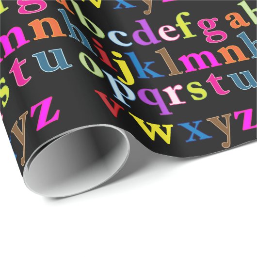 Alphabet Geschenkpapier (Rolleneckpunkt)