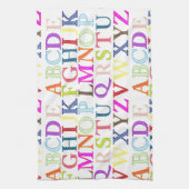 Alphabet Geschirrtuch (Vertikal)