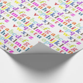 Alphabet Gift Wrap Geschenkpapier (Ecke)