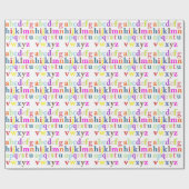 Alphabet Gift Wrap Geschenkpapier (Flach)
