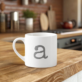 Alphabet Gifting Small Monogram Espresso Tasse