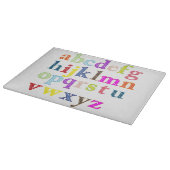 Alphabet Glass Cutting Board Schneidebrett (Ecke)
