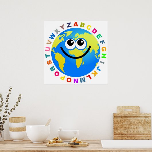 Alphabet Globe Poster (Küche)