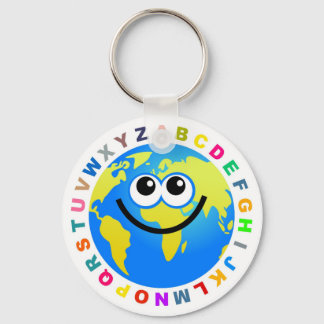 Alphabet Globe Schlüsselanhänger
