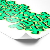 Alphabet Green Fotodruck (Ecke)