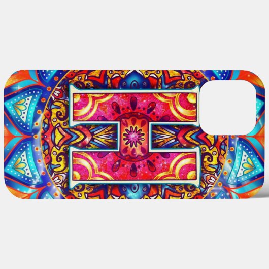 Alphabet H mandala Case-Mate iPhone Hülle (Rückseite (Horizontal))