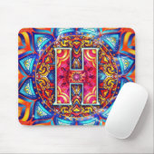 Alphabet H mandala Mousepad (Mit Mouse)