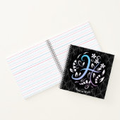 Alphabet H Monogram Handwriting Notizblock (Innenseite)