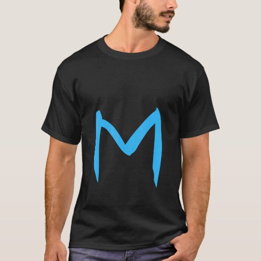 Alphabet Handwritten Letter M T-Shirt (Vorderseite)