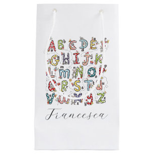 Alphabet Hasen, Schmetterlinge, Feen & Blumen Kleine Geschenktüte