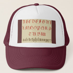 Alphabet Hat Truckerkappe