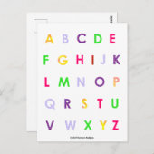 Alphabet Hauptstadt Letters Postkarte (Vorne/Hinten)