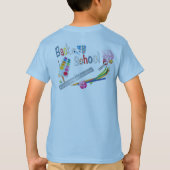 Alphabet-Hauptstädte zurück zur Schule T-Shirt (Rückseite)