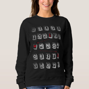 Alphabet I Liebe You Abcd Sweatshirt