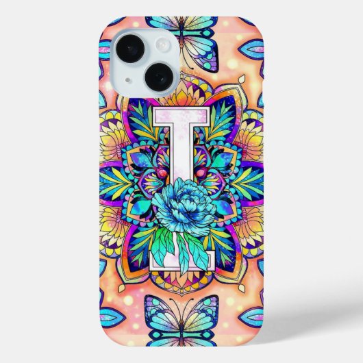 Alphabet I mandala Case-Mate iPhone Hülle (Rückseite)