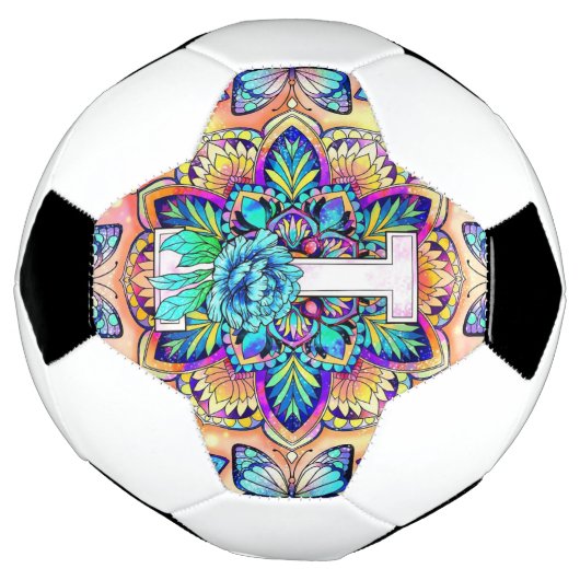 Alphabet I mandala Fußball (Gedreht)
