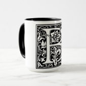 Alphabet im Renaissancestil Buchstabe B zur Tasse (Vorderseite Links)