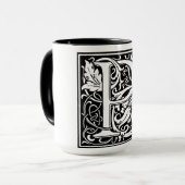 Alphabet im Renaissancestil P Auf Tasse (Vorderseite Links)