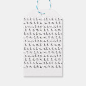 Alphabet in der amerikanischen Gebärdensprache Sch Geschenkanhänger (Rückseite)