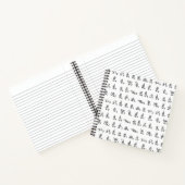 Alphabet in der amerikanischen Gebärdensprache Sch Notizbuch (Innenseite)