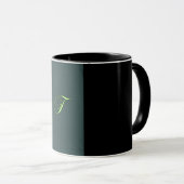 ALPHABET INITIAL F MONOGRAM TASSE (VorderseiteRechts)