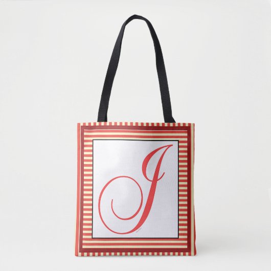 ALPHABET INITIAL J MONOGRAM TASCHE (Vorderseite)