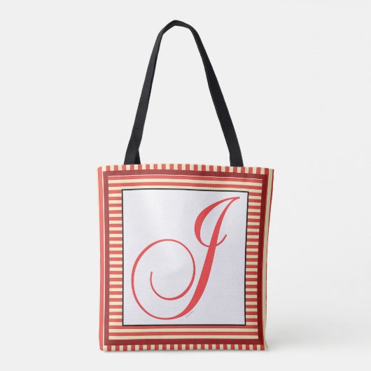 ALPHABET INITIAL J MONOGRAM TASCHE (Rückseite)