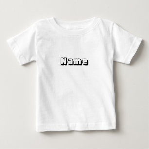 Alphabet-Initial-Monogramm anpassen, personalisier Baby T-shirt