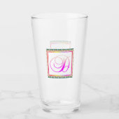 ALPHABET-INITIALD-MONOGRAM GLAS (Vorderseite)