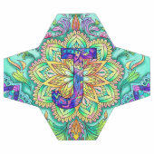 Alphabet J mandala Fußball (Flach)