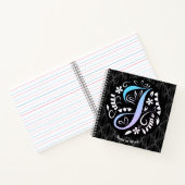 Alphabet J Monogram Handwriting Notizblock (Innenseite)