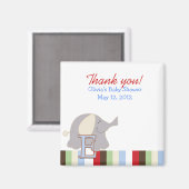 Alphabet Jungle Soup (Elephant ABC) Gefallen Magne Magnet (Vorderseite/Rückseite)