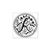 Alphabet K Gummistempel (Prägung)
