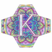 Alphabet K mandala Fußball (Flach)