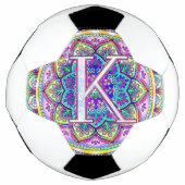 Alphabet K mandala Fußball (Vorderseite)