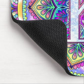 Alphabet K mandala Mousepad (Ecke)