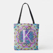 Alphabet K mandala Tasche (Rückseite)