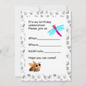 Alphabet Käfer Einladung (Rückseite)
