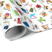 Alphabet Käfer Geschenkpapier (Rolleneckpunkt)