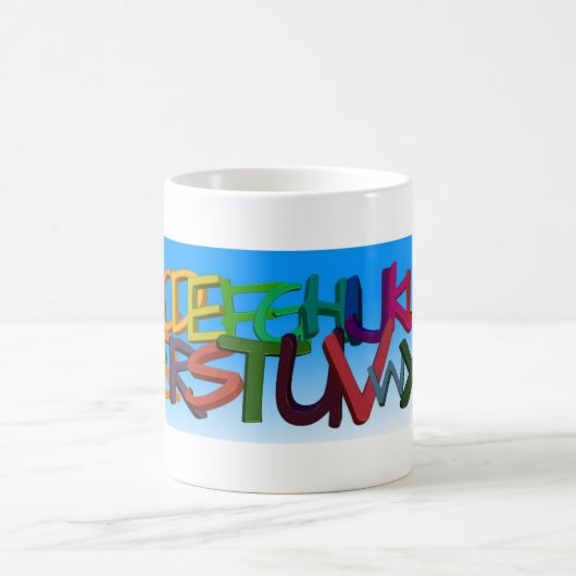 Alphabet Kaffeetasse (Mittel)