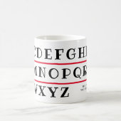 Alphabet kaffeetasse (Mittel)